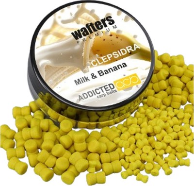 Wafters ADDICTED CARP BAITS Clepsidra Premium, Milk Banana, 8mm, 40ml foto