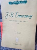 Partitura, studii pentu pian, Op.276 - J.B. Duvernoy