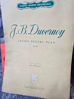 Partitura, studii pentu pian, Op.276 - J.B. Duvernoy foto