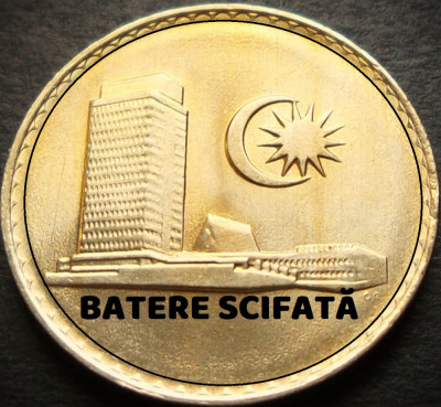 Moneda 20 SEN - MALAEZIA, anul 1981 *cod 5284 = UNC + EROARE REVERS SCIFAT foto