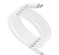 Cablu Magnetic , Type-C Lightning, 3A, 1m, Alb