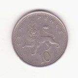 Marea Britanie 10 pence 1995., Europa, Cupru-Nichel