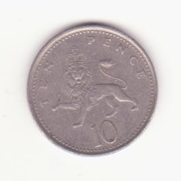 Marea Britanie 10 pence 1995. foto