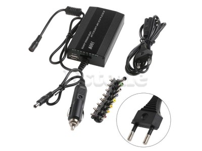 Incarcator Laptop Universal 8 mufe 100W Priza si Bricheta Autoturism 12V &amp;ndash; 19V &amp;ndash; 20V &amp;ndash; 24V foto