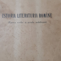 ISTORIA LITERATURII ROMANE EPOCA VECHE