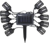 Reťaz Strend Pro Garden, lamp&aacute;&scaron;, sol&aacute;rna, 10x LED, 1,8+2 m