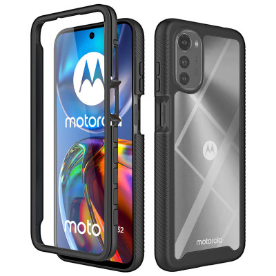 Husa pentru Motorola Moto E32 / Moto E32s + Folie, Techsuit Defense360 Pro, Black foto