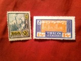 2 Timbre Tuva 1927 - Motive locale , sarniera , urme de guma
