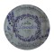 Farfurie metalica rotunda tip tava Pufo Purple lavender pentru servire desert, prajituri, aperitive, 33 cm