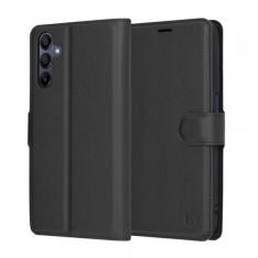 Husa pentru Samsung Galaxy A15 5G A156 / A15 A155, Techsuit, Leather Folio, Neagra