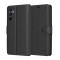 Husa pentru Samsung Galaxy A15 5G A156 / A15 A155, Techsuit, Leather Folio, Neagra