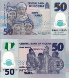 Bancnota Nigeria 50 Naira 2023, Polimer, UNC (Noua)