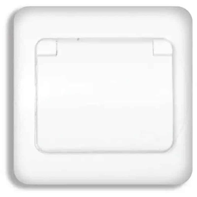 Priza simpla cu capac, practic / QC-4-122 foto