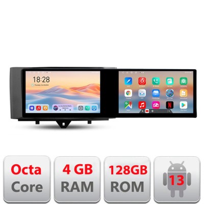 Navigatie Smart For Two 2010-2015 Kit-Smart10 Edotec 2 ecrane 8 core 4+128 21.6 inch Incell android Wifi 5Ghz gps internet CarStore Technology foto