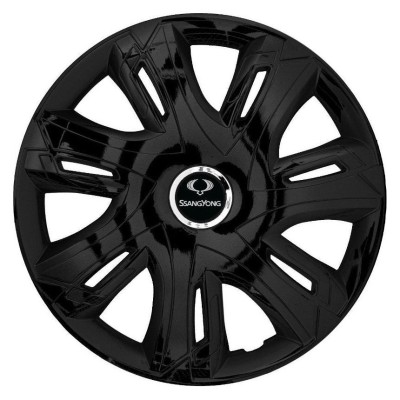 Set 4 capace roti Supernova black laquered R16 Compatibil Cu SsangYoung foto