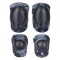 Set 4 protectii, 2 pentru genunchi, 2 pentru coate, 2 x 15 x 22 cm, 2 x 12.5 x 18 cm, plastic, multicolor