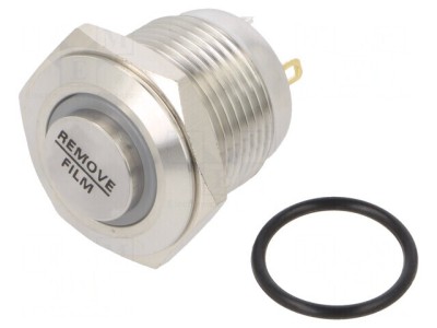 Comutator Anti-Vandalism SPST-NO 2A 48VDC IP65 &amp;Oslash;16mm foto