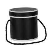 Cumpara ieftin Cutie depozitare carton alb negru &Oslash; 12x12 cm