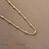 Bratara placata cu aur 18K pentru femei, model bilute 4 cu 1, 18 cm, SaraTremo