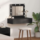 vidaXL Masă de Machiaj cu sertar Negru 83 x 40 x 70 cm Lemn compozit