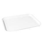 Tava dreptunghiulara pentru servire, din plastic, Plastina, alb, 37 x 51.5 x 3 cm