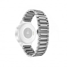 Curea metalica argintie pentru Huawei Watch W2 Sport / Samsung Gear S2 / Moto 2nd gen 42mm / Galaxy Watch 42mm cu prindere tip fluture CellPro Secure foto