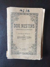 Dor nestins. Cantece si poezii culese si aranjate de Grigore Toma foto