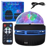 Proiector LED, lampa de noapte decorativa, efecte luminoase RGB, 7.9x9.6cm