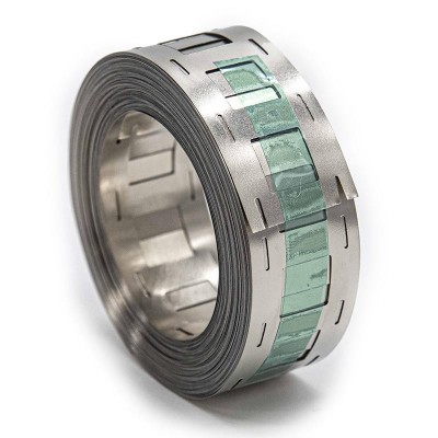Role pătrate nichelate 2P 18,5x0,15 mm &amp;ndash; 10 m, oțel placat cu nichel | Motorevolution foto