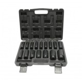 Trusa chei tubulare de impact lungi 8-32mm, 78mm, patrat 1/2 inch Cr-Mo 16 piese Breckner Germany