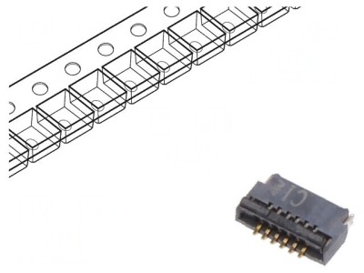 Conector FFC/FPC orizontal 4 pini ZIF contacte inferioare foto