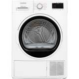 Uscator de rufe Daewoo DDR-VH8A, Pompa de caldura, 8 kg, 15 programe, Clasa A++, Control electronic, Sistem de uscare cu senzor, Afisaj LED, ChildLock
