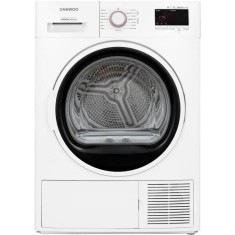 Uscator de rufe Daewoo DDR-VH8A, Pompa de caldura, 8 kg, 15 programe, Clasa E, Control electronic, Sistem de uscare cu senzor, Afisaj LED, ChildLock,
