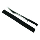 Cumpara ieftin Sabie Vanatoare Otel Ideallstore, 69cm, Teaca Inclusa, Cutit tip Sabie, Camping, Negru
