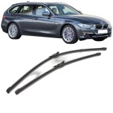 Cumpara ieftin Set stergatoare auto BMW Seria 3 Touring Van (F31) din 2012-2019, pentru parbriz auto, 2 bucati, Valeo Silencio Xtrm, din cauciuc siliconat rezistent,