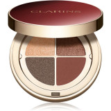 Clarins Ombre 4 Colour Eye Palette paletă cu farduri de ochi pentru un efect de lunga durata culoare 10 Maple Gradation 4,2 g