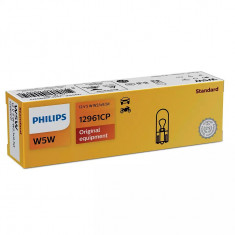 Bec Lampa Auto W5W Philips Standard, 12V, 5W