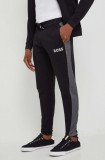 BOSS pantaloni de lounge culoarea negru, modelator