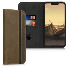 Husa pentru Huawei Mate 20 Lite, Piele naturala, Maro, 48731.05 foto