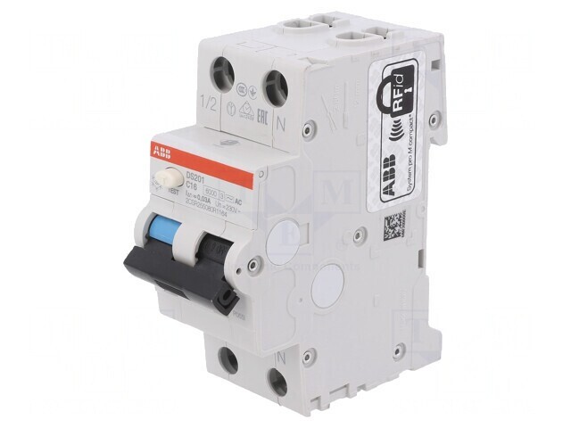 &Icirc;ntrerupător RCBO 16A 30mA 1P+N 230V