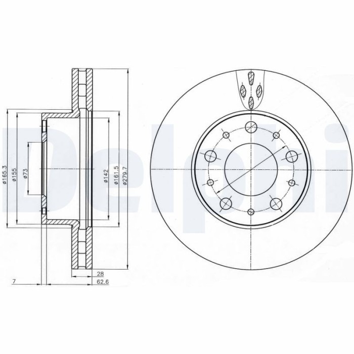 DELPHI BG4059 Disc frana