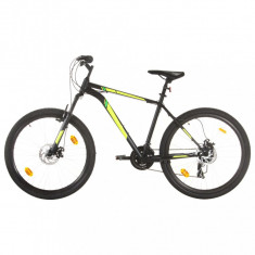 Bicicleta montana cu 21 viteze, roata 27,5 inci, negru, 50 cm foto