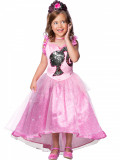 Costum printesa Barbie - SEQUIN PRINCESS pentru fete 3-4 ani 104 cm
