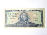 Rara! Cuba 20 Pesos 1987,bancnota din imagini