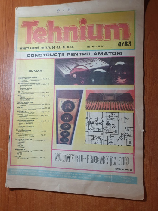revista tehnium nr.4/1983