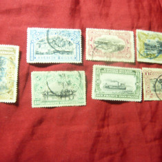 Serie mica Congo Belgian 1910, Vederi , 7val.stampilate