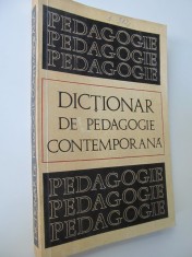 Dictionar de pedagogie contemporasna - Stefan Barsanescu , ...