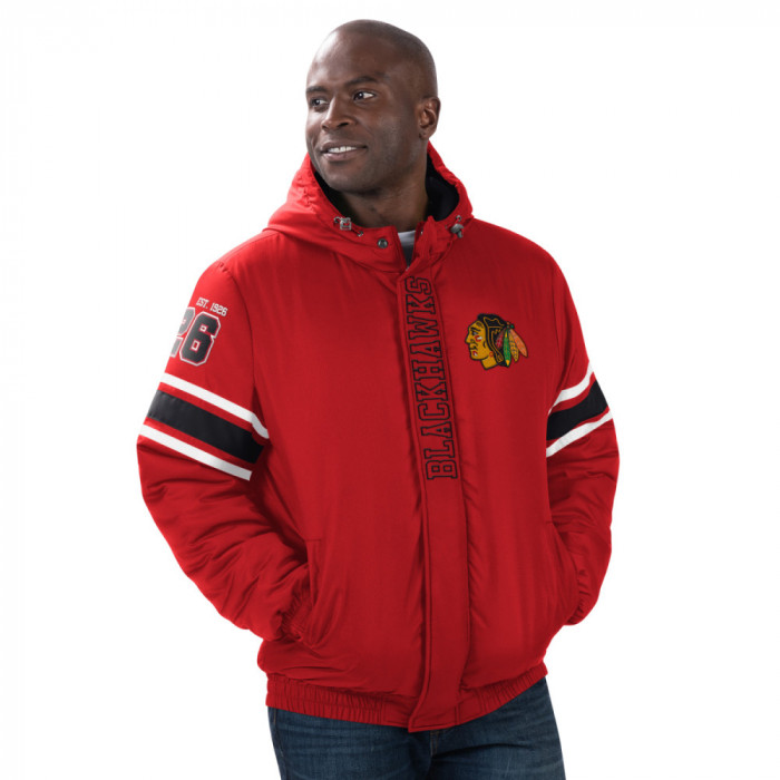 Chicago Blackhawks geacă de bărbați cu glugă Tight End Winter Jacket - L