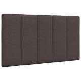 VidaXL Pernă pentru tăblie de pat maro &icirc;nchis, 90 cm, material textil