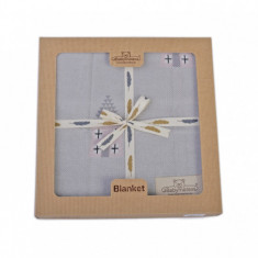 Paturica pentru bebelusi Baby Matex Bamboo Baby Blanket 80x100 cm Grey 03